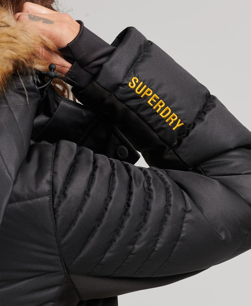 Snow Luxe Puffer Jacket | Black