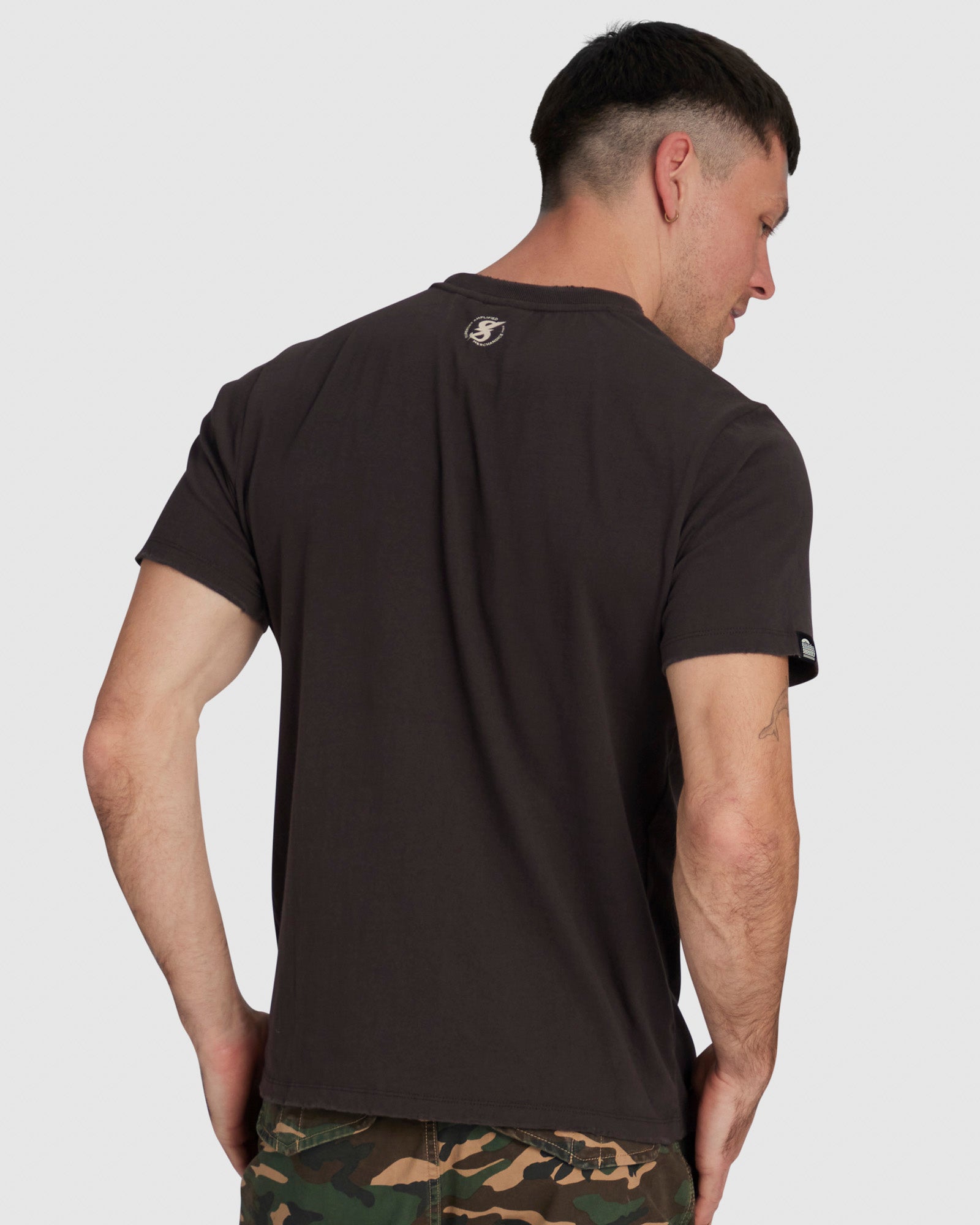 Retro Rock Graphic T Shirt | Carbon Grey