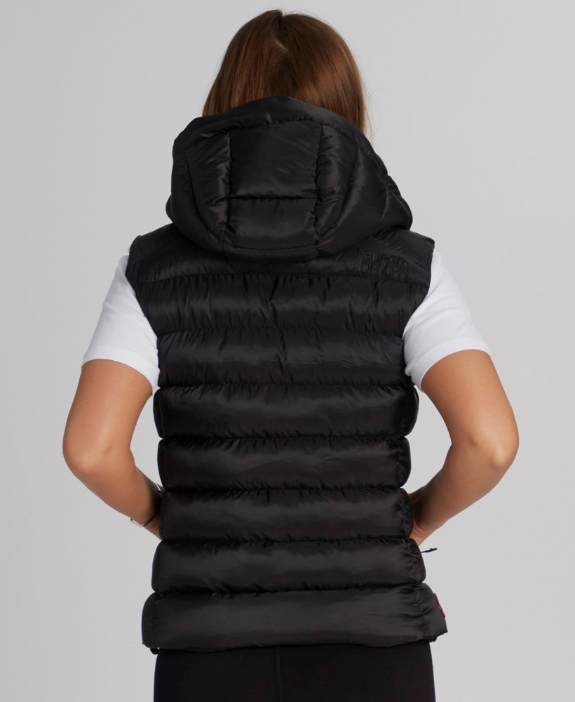 Hooded Fuji Padded Vest | Black