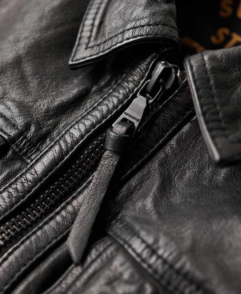 Seventies Leather Jacket | Black