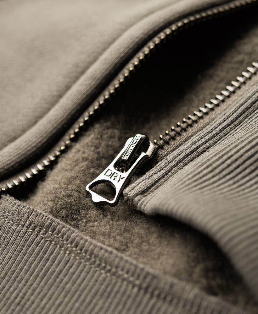 Custom Embellished Zip Hoodie | Charcoal Grey