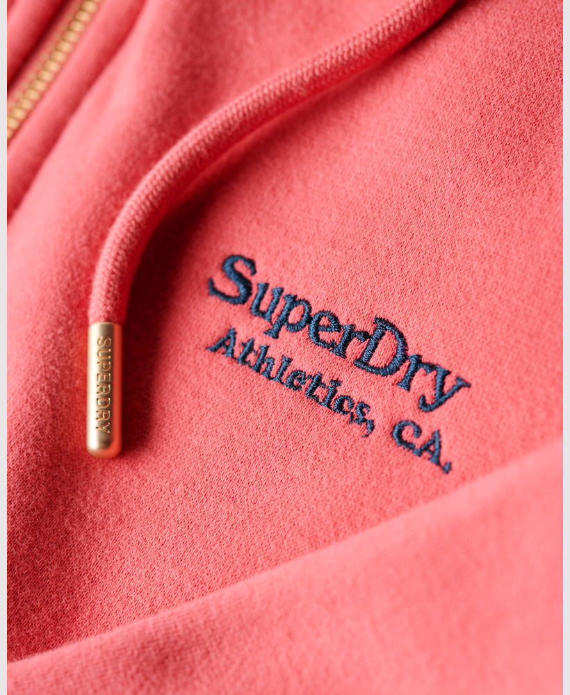 | Camping Zip – Logo Hoodie Pink Superdry Essential