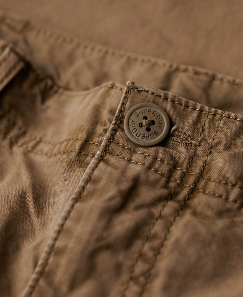 Organic Cotton Baggy Cargo Pants | Deep Brown 32