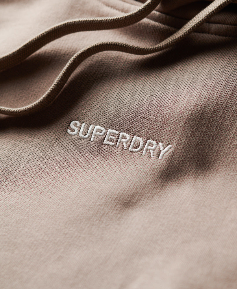 Micro Logo Graphic Loose Hood | Deep Beige