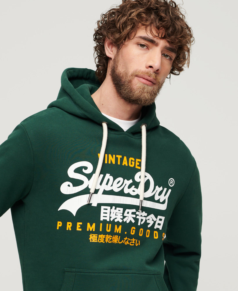 Vintage Logo Duo Hoodie | Enamel Green