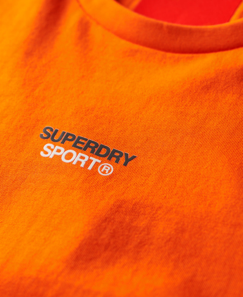 Sport Tech Logo Relaxed T-Shirt | Orange Tiger