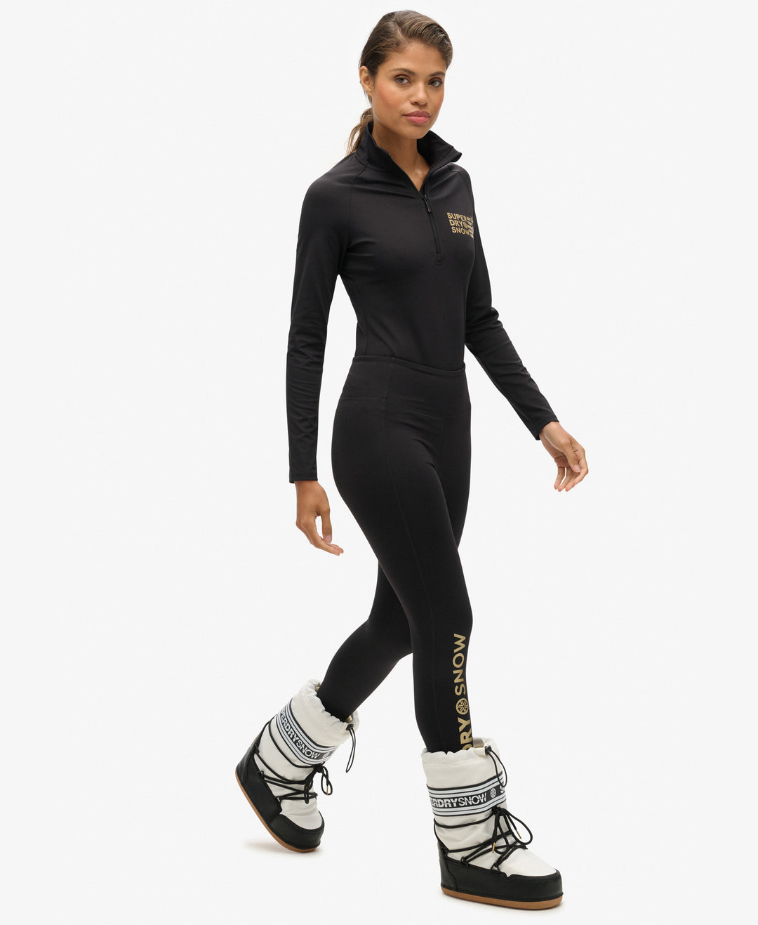 Leggings Donna Superdry | Vita Media | Vestibilità Standard | Capo Basic