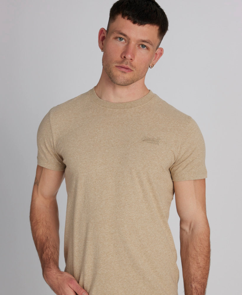 Essential T Shirt | Tan Brown Fleck Marle