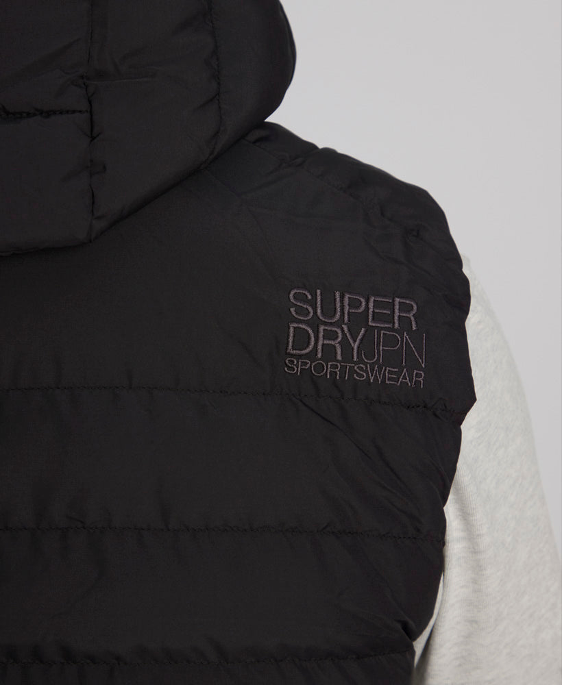Hooded Fuji Sport Padded Gilet | Black – Superdry