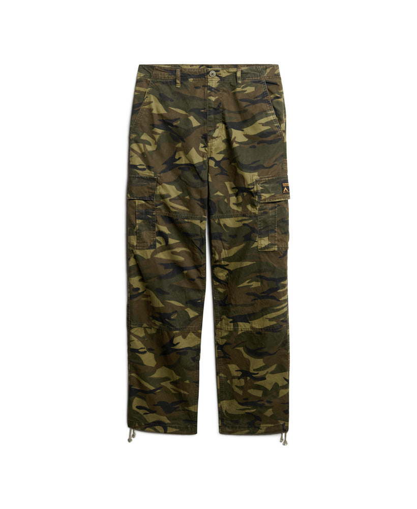 Organic Cotton Baggy Cargo Pants | Nathan Camo 32