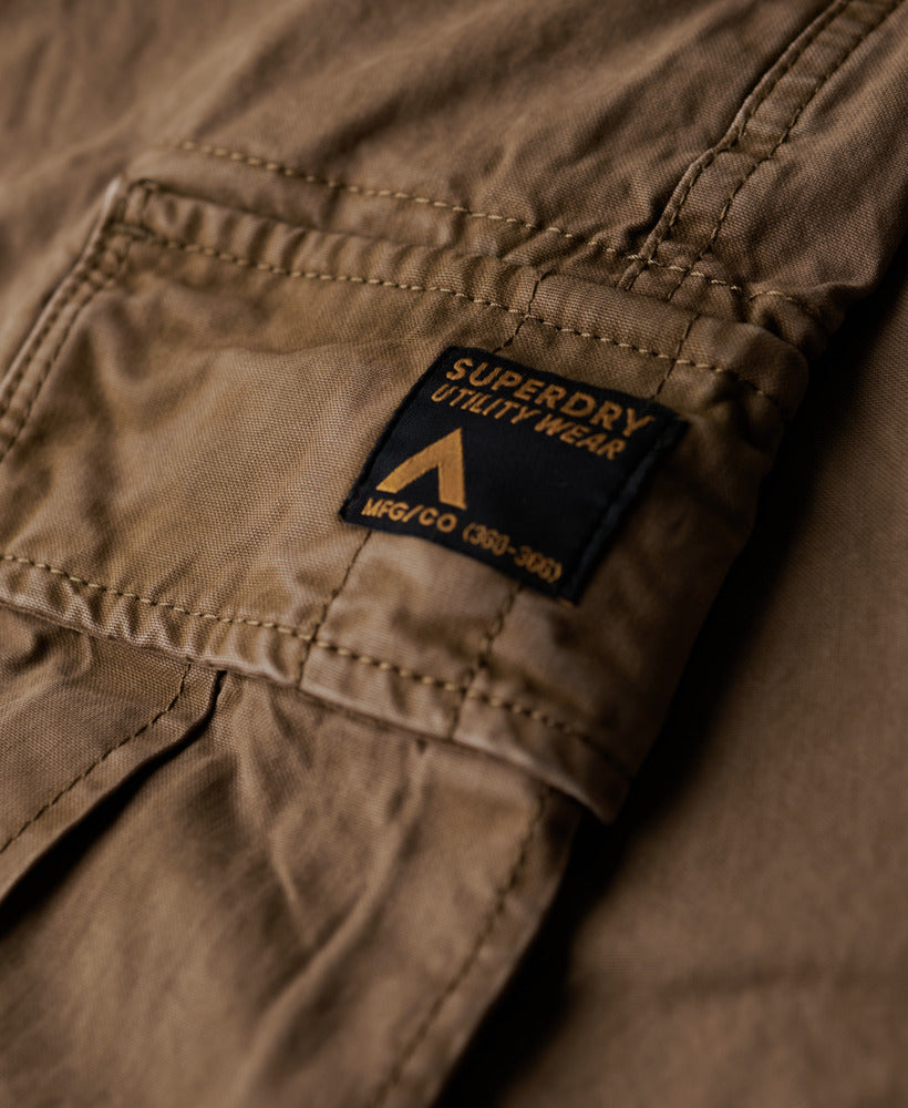 Organic Cotton Baggy Cargo Pants | Deep Brown 32