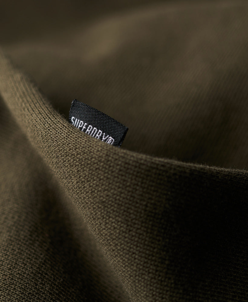 Micro Logo Graphic Loose Hood | Army Khaki