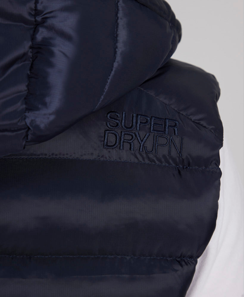 Hooded Fuji Padded – Navy Vest Eclipse | Superdry
