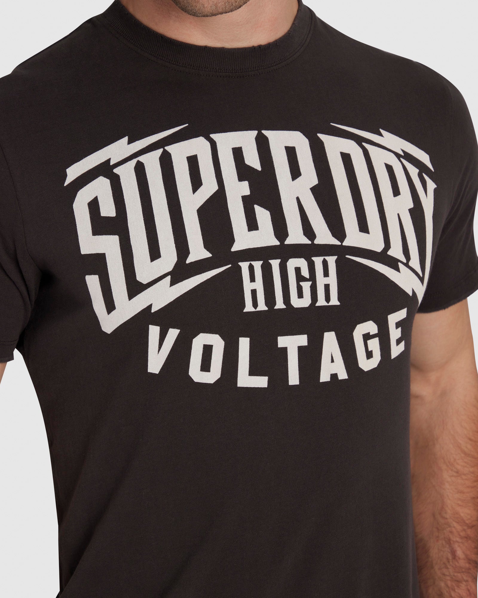 Retro Rock Graphic T Shirt | Carbon Grey