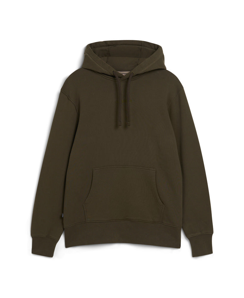 Micro Logo Graphic Loose Hood | Army Khaki