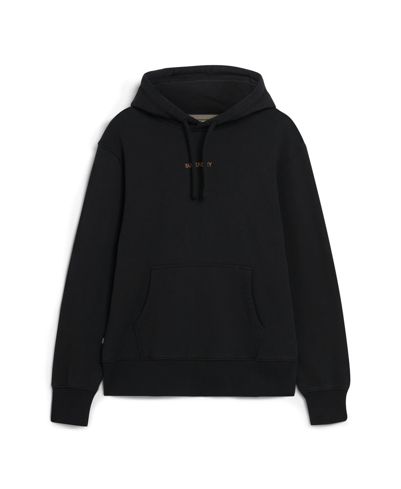 Micro Logo Graphic Loose Hood | Black