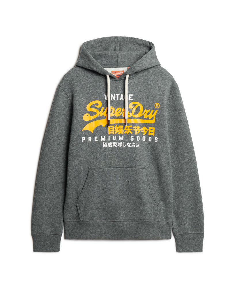 Vintage Logo Duo Hoodie | Asphalt Grey Grit