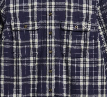 Navy/green check
