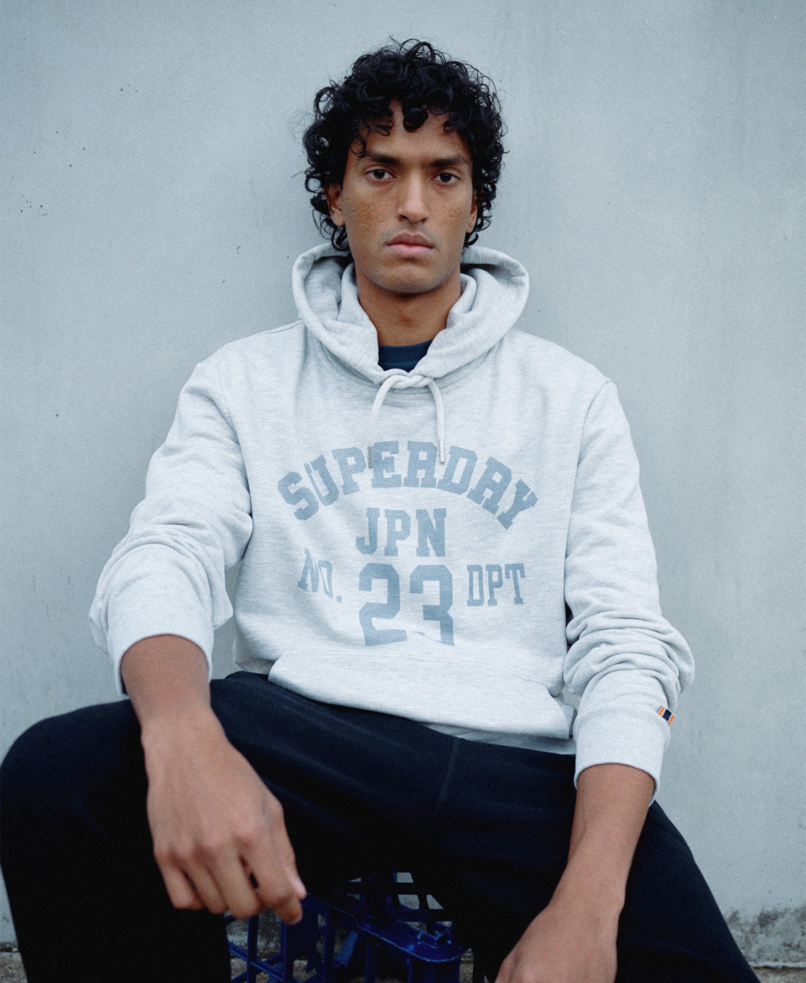Athletic Essential Hoodie | Cadet Grey Marle