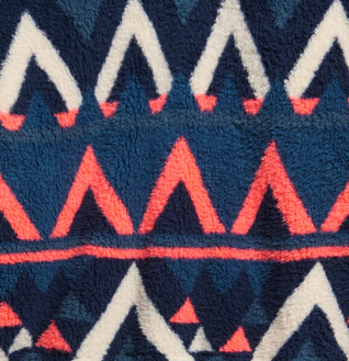 Navy terry print