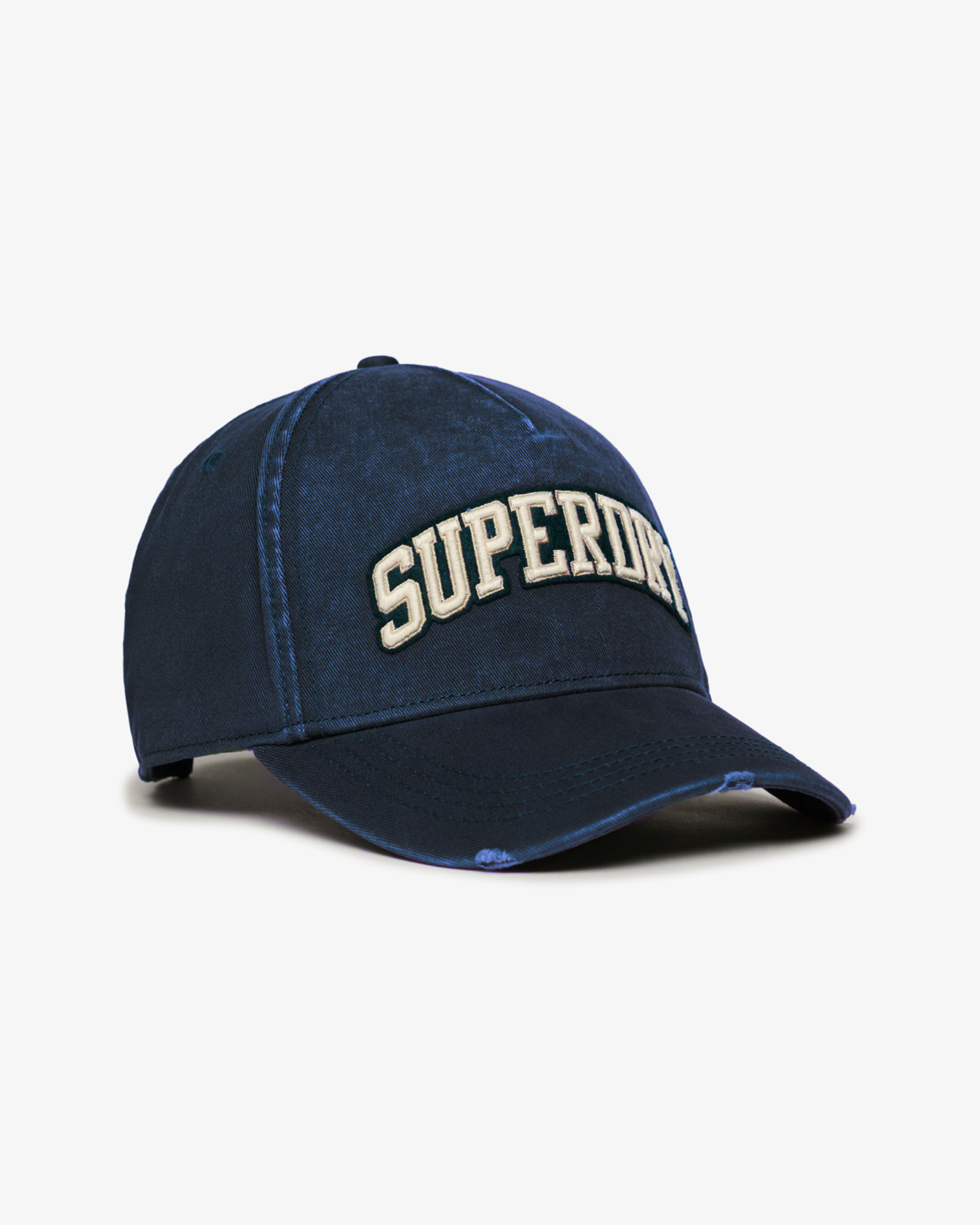 Varsity Logo Trucker Cap | Deep Navy/Ecru