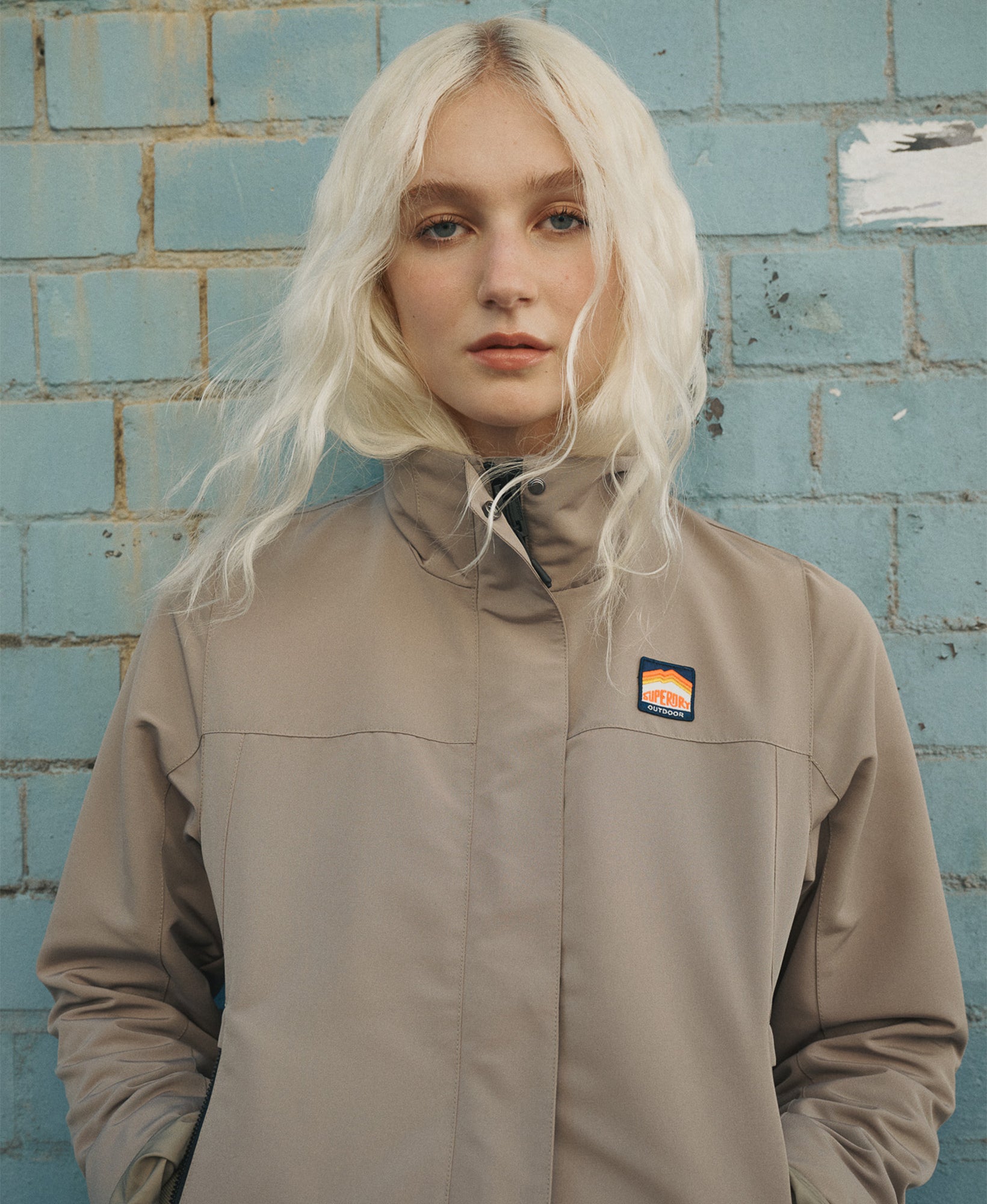 Non Hooded Shell Jacket | Winter Twig Beige