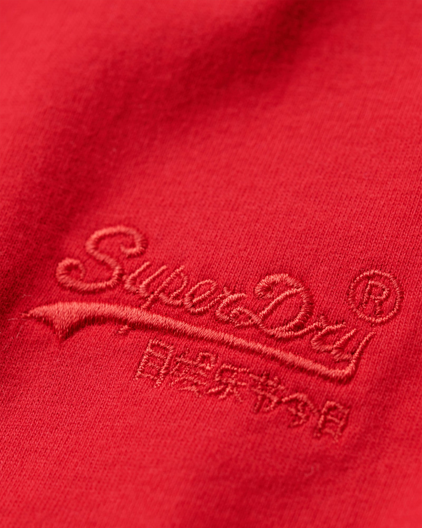Essential Logo Embroidered Tee | Rouge Red
