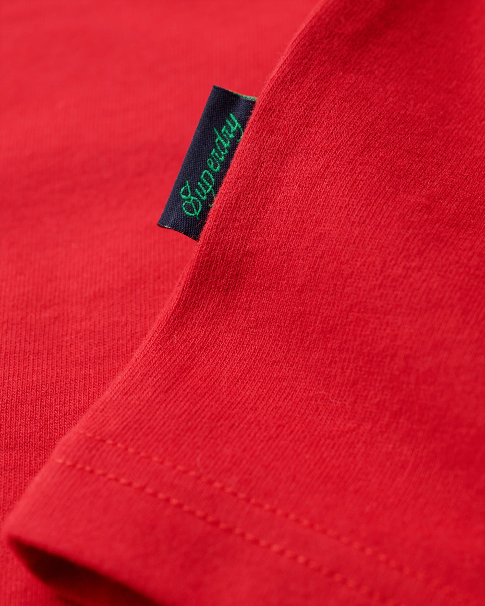Essential Logo Embroidered Tee | Rouge Red