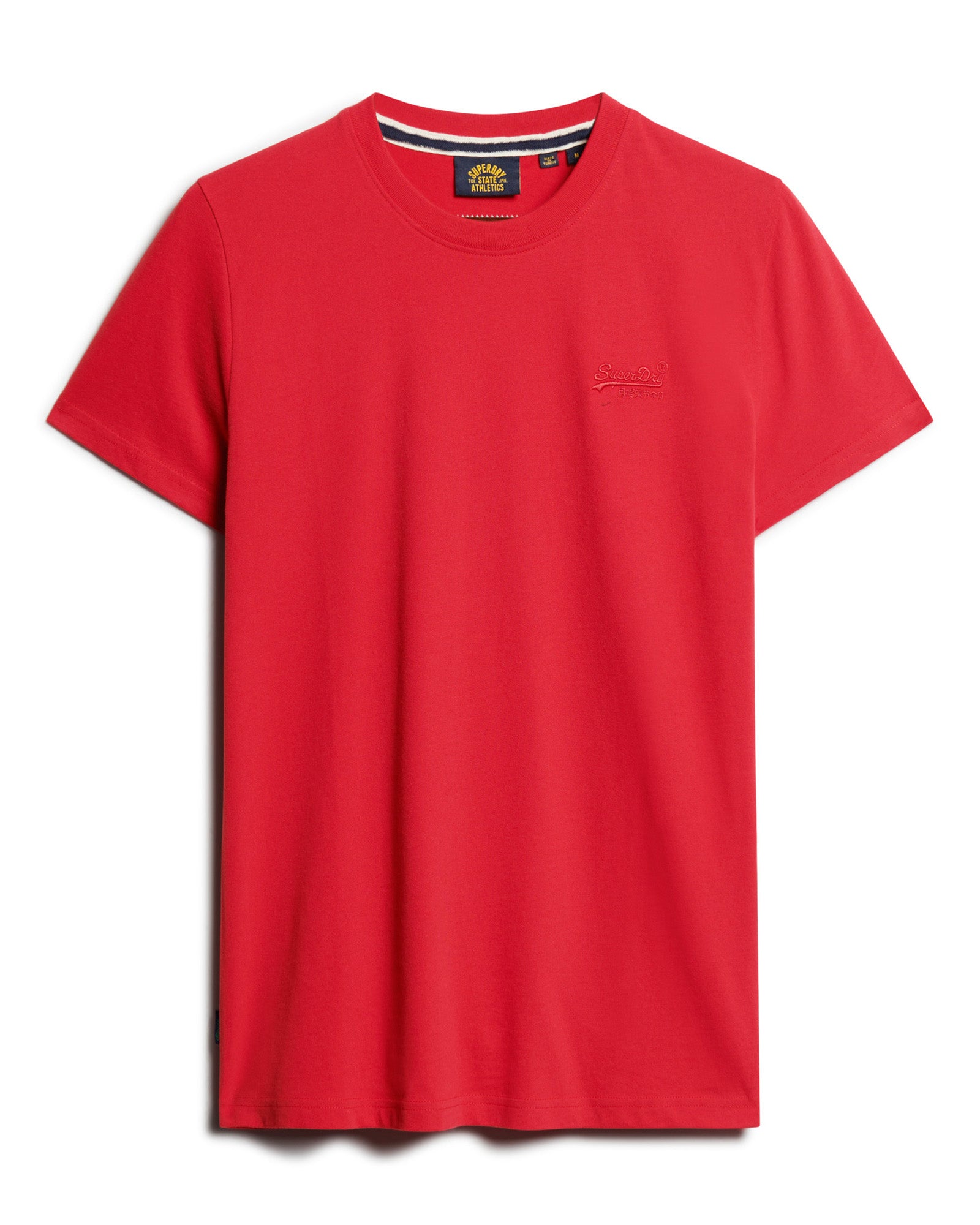 Essential Logo Embroidered Tee | Rouge Red