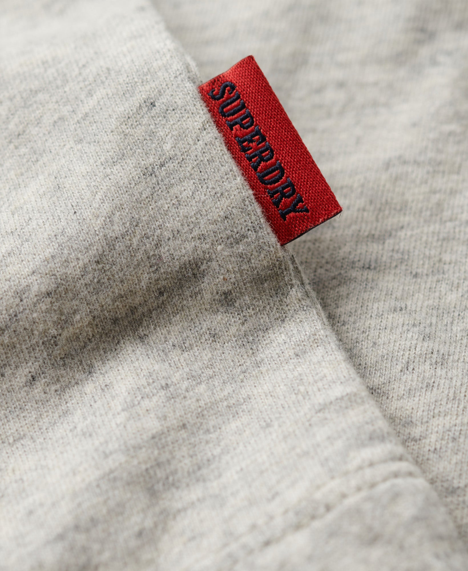 Essential Logo Embroidered Slim Fit Tee | Grey Fleck Marle