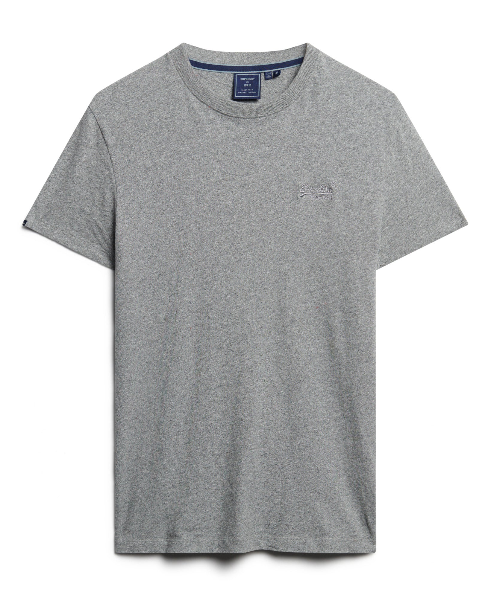 Essential Logo Embroidered Tee | Noos Grey Marle