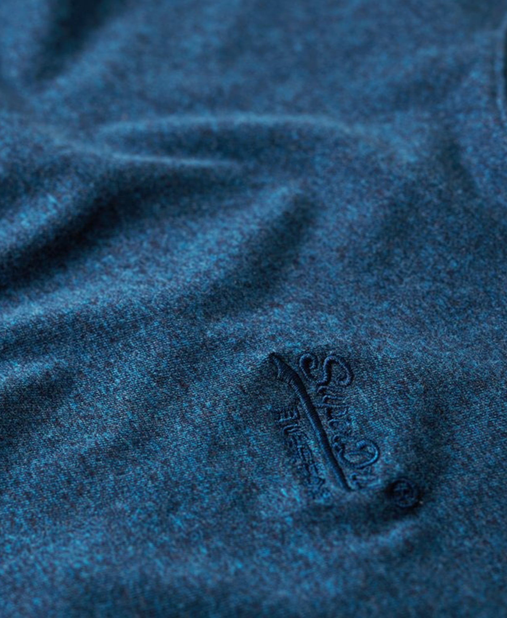 Essential Logo Embriodered Tee | Charred Teal Grit