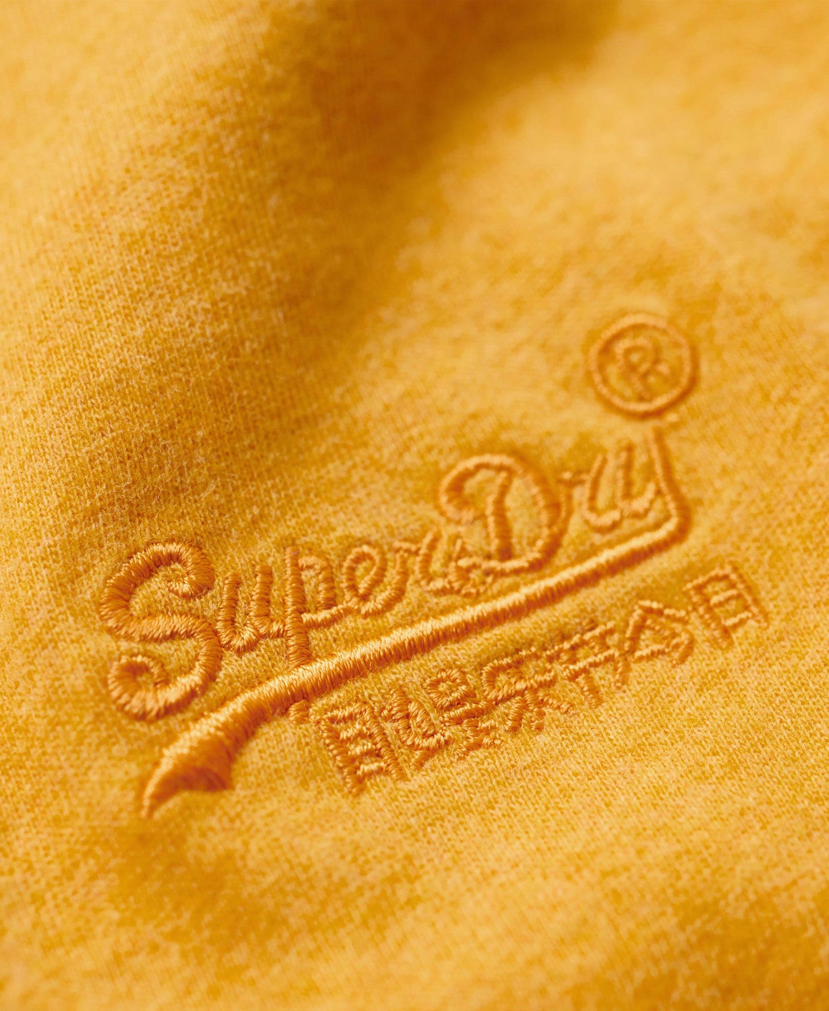 Essential Logo Embroidered Tee | Tumeric Marle