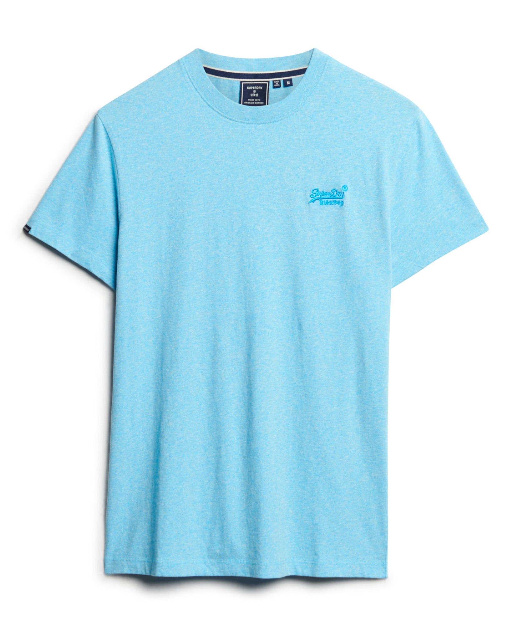 Essential Logo Embroidered Tee | Turquoise Sea Grit