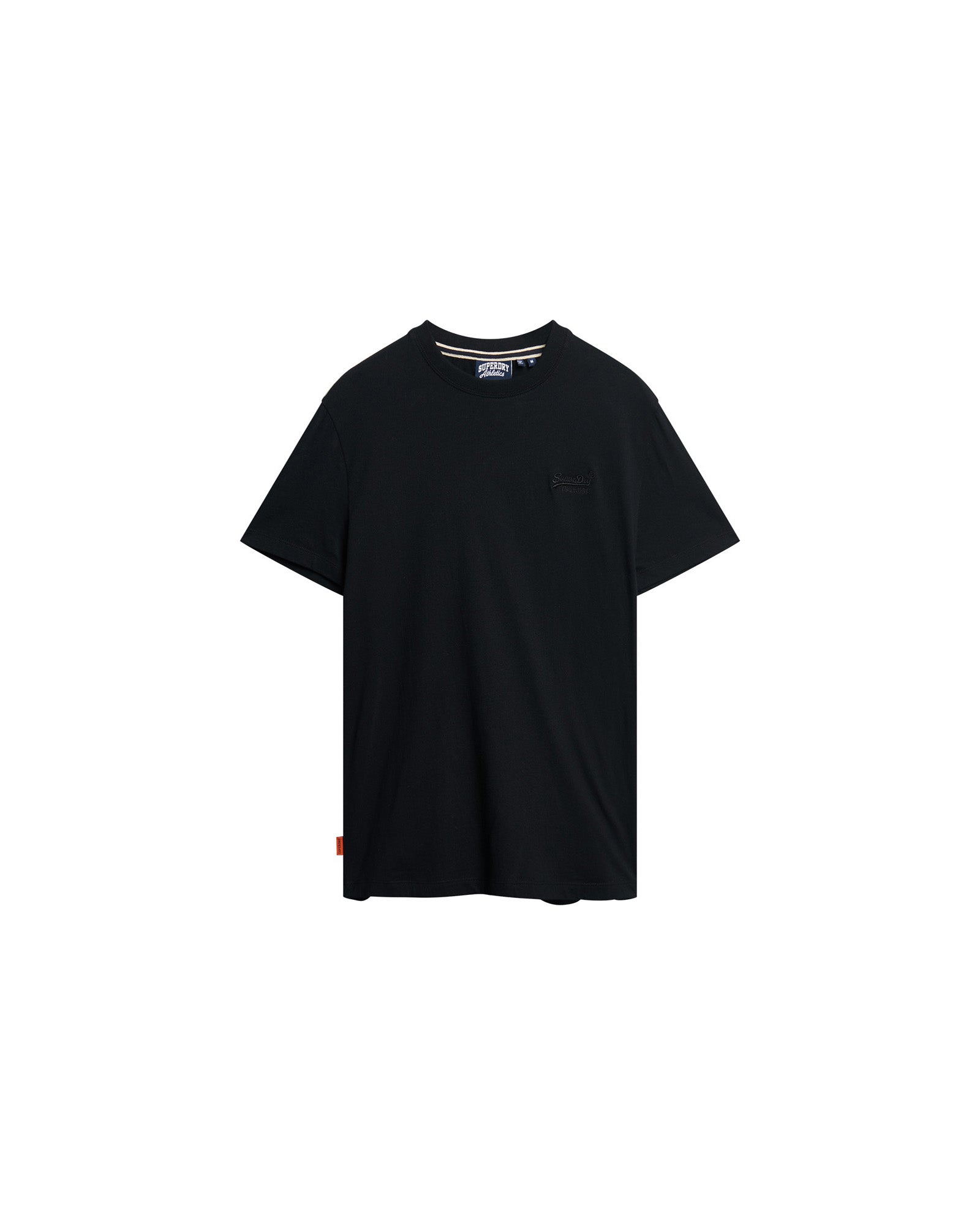Essential Logo Embroidered Slim Fit Tee | Black