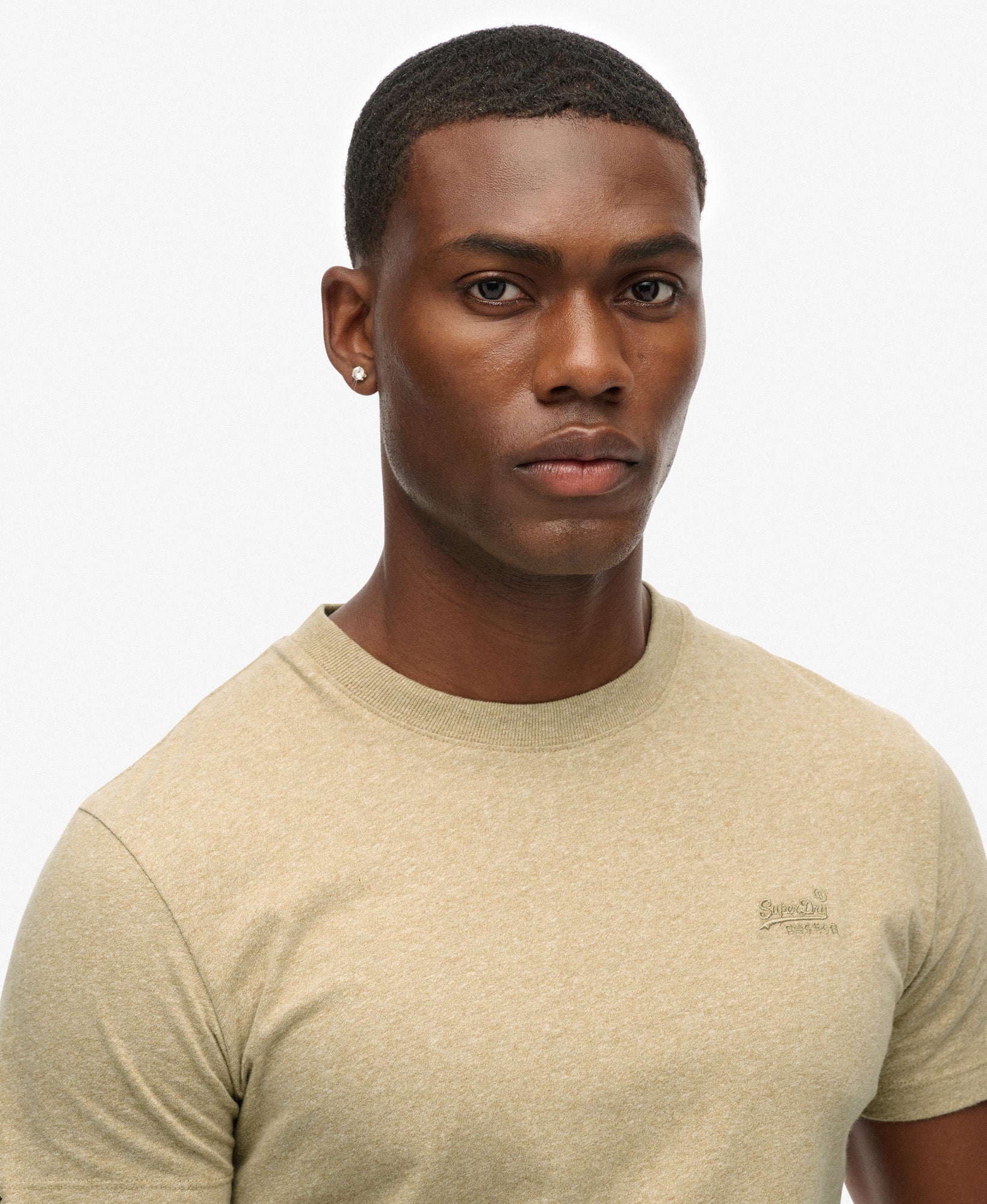 Essential T Shirt | Tan Brown Fleck Marle