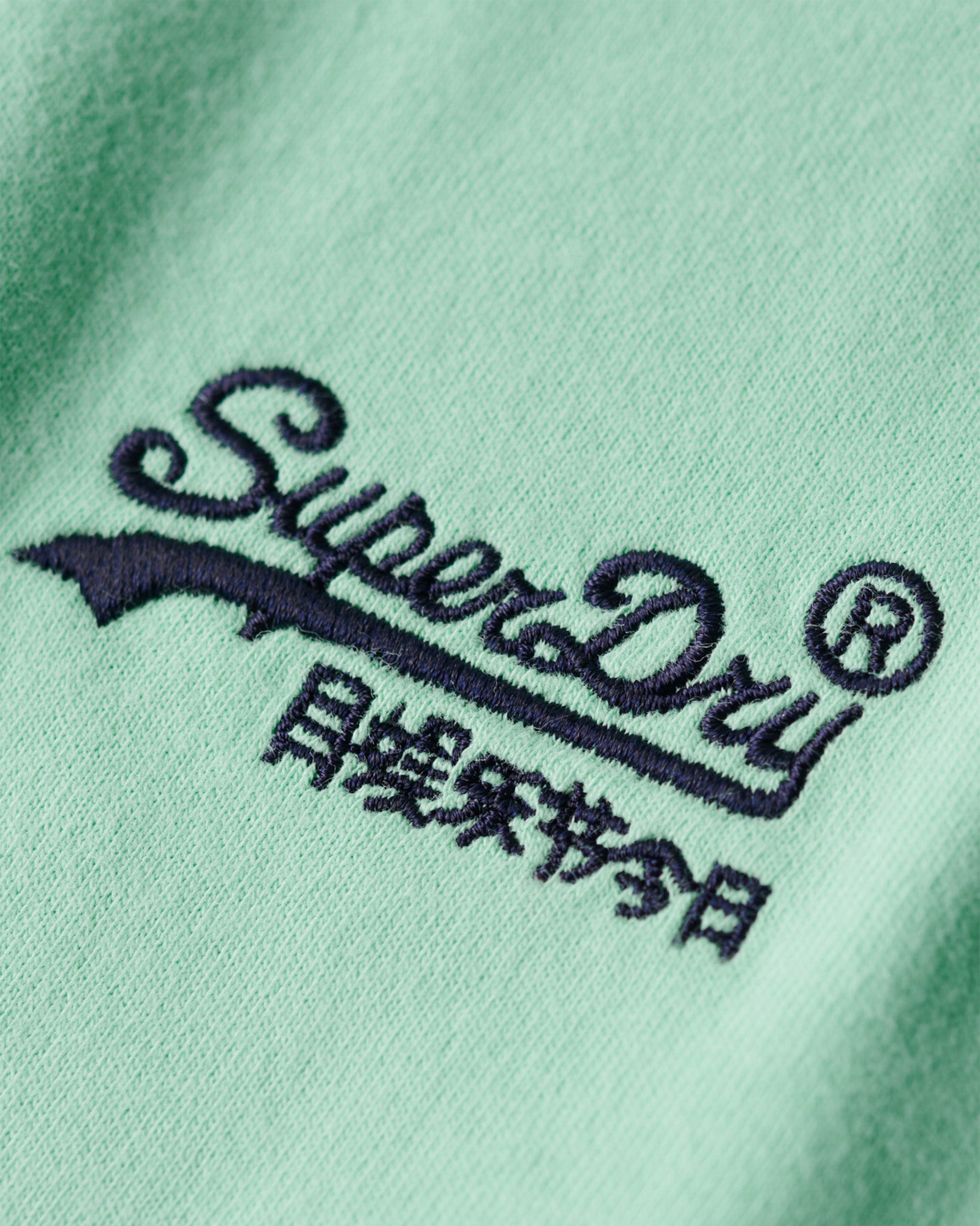 Essential Logo Embroidered Slim Fit Tee | Spearmint Light Green