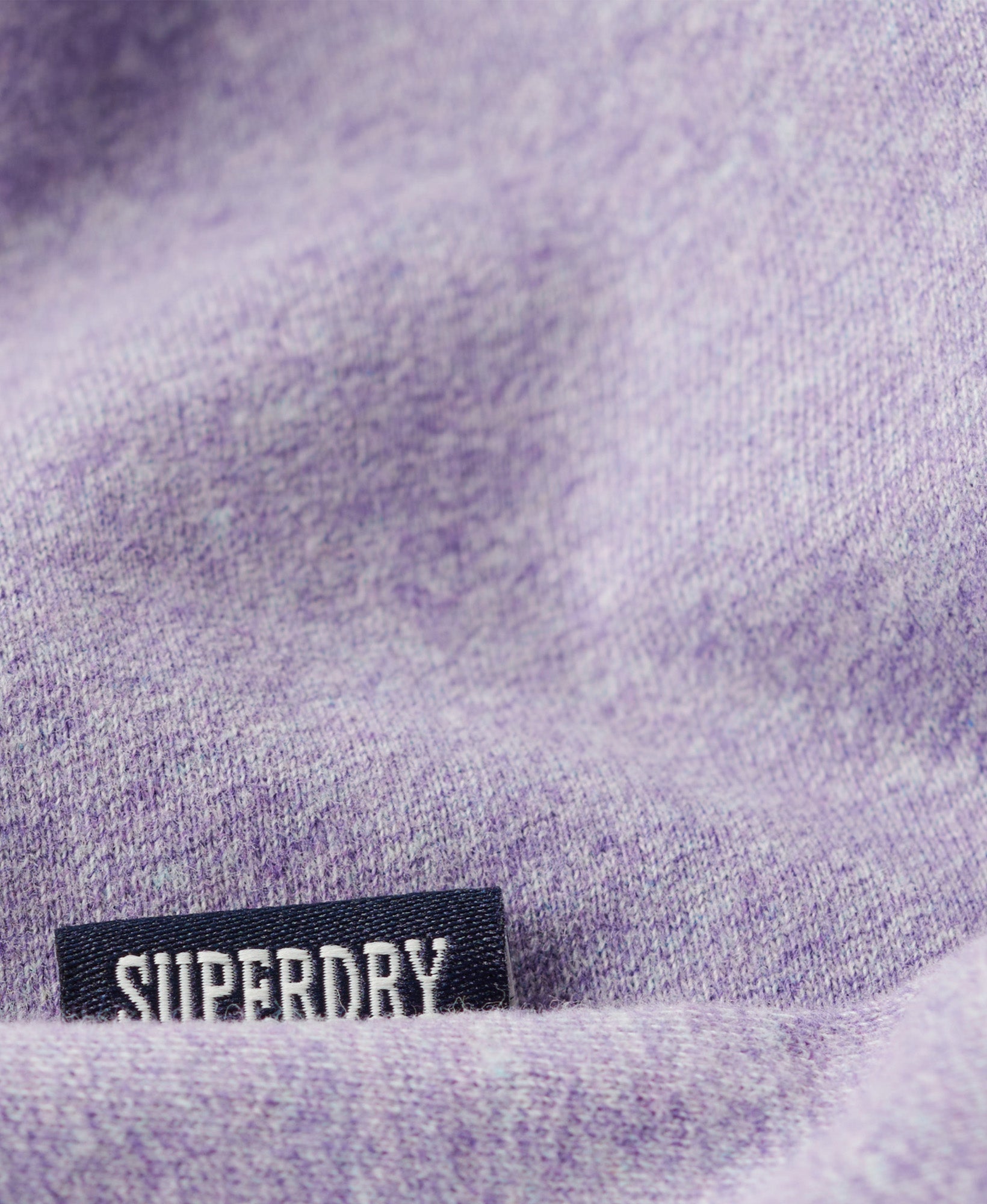 Essential Logo Embroidered Slim Fit Tee | Iris Purple Marle