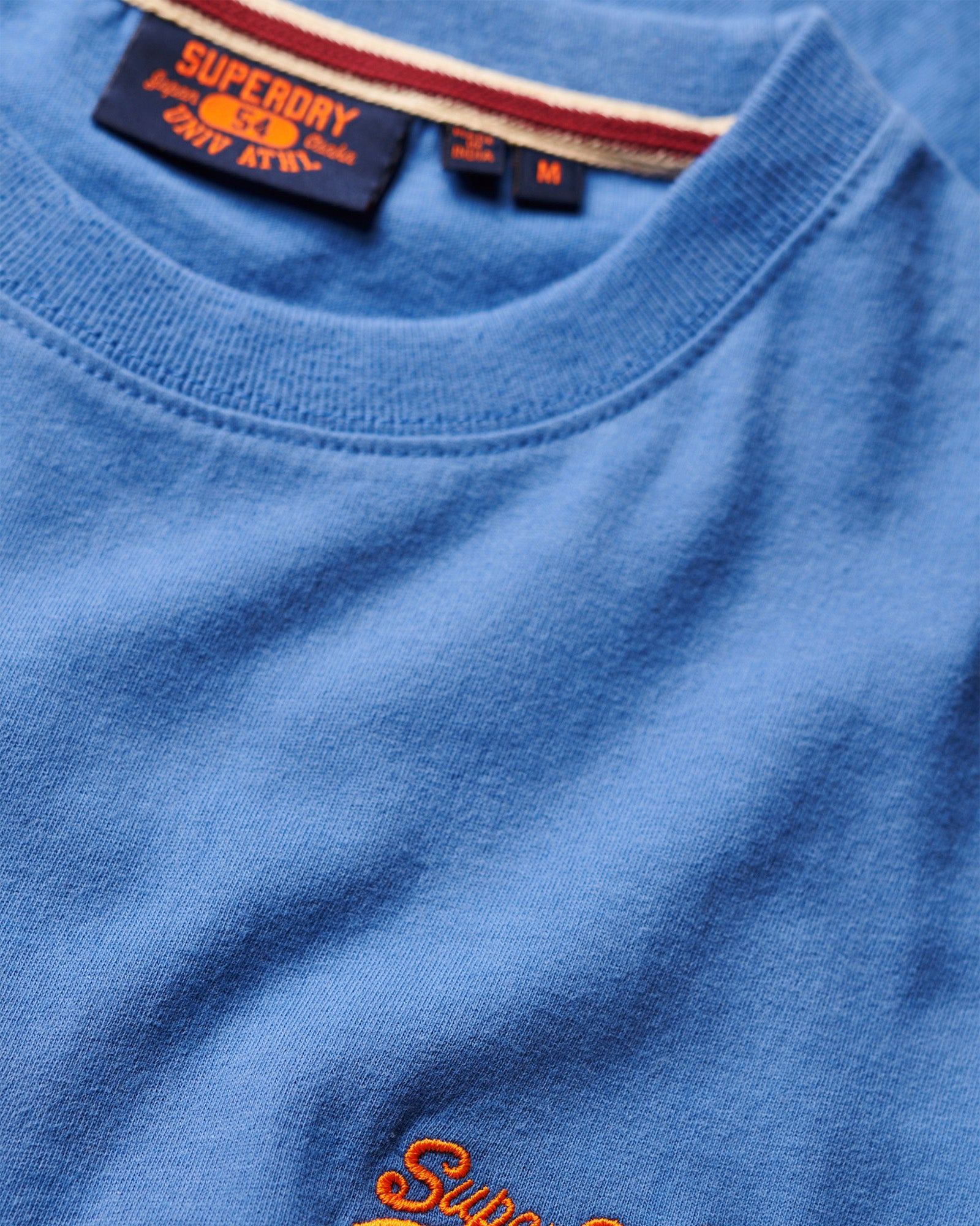 Essential Logo Embroidered Slim Fit Tee | Monaco Blue