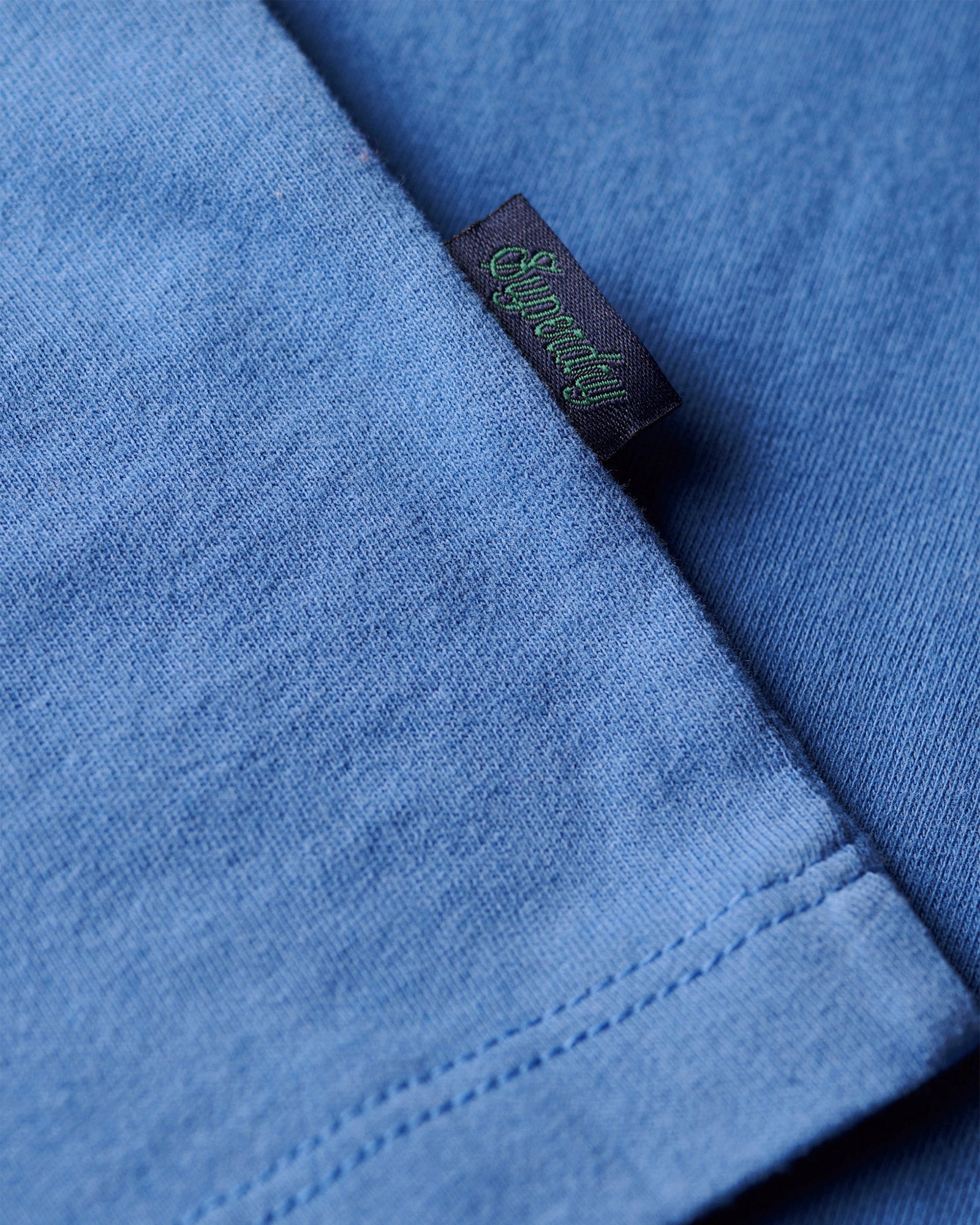 Essential Logo Embroidered Slim Fit Tee | Monaco Blue
