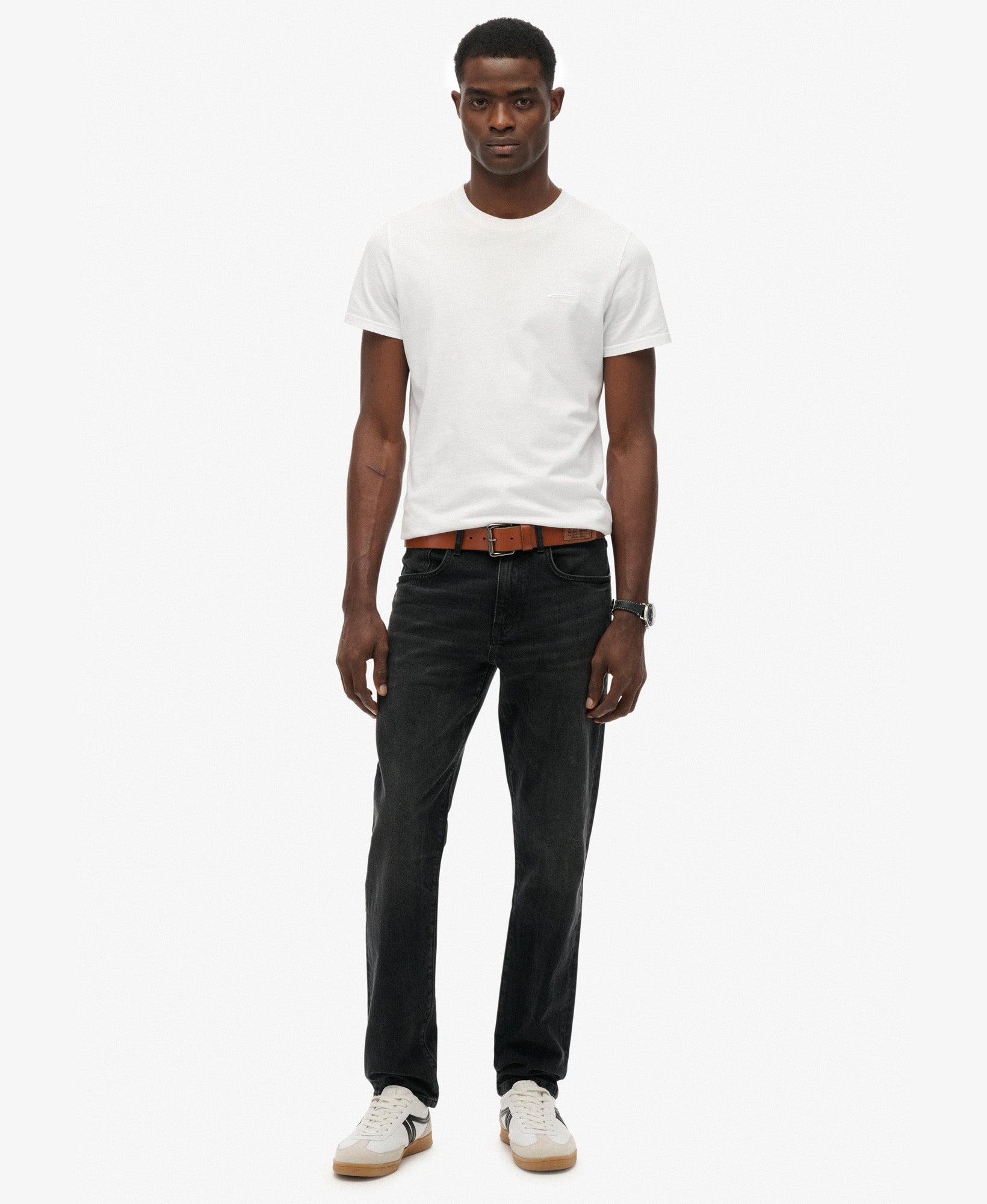 Vintage Slim Straight Jeans | Worn Black 32