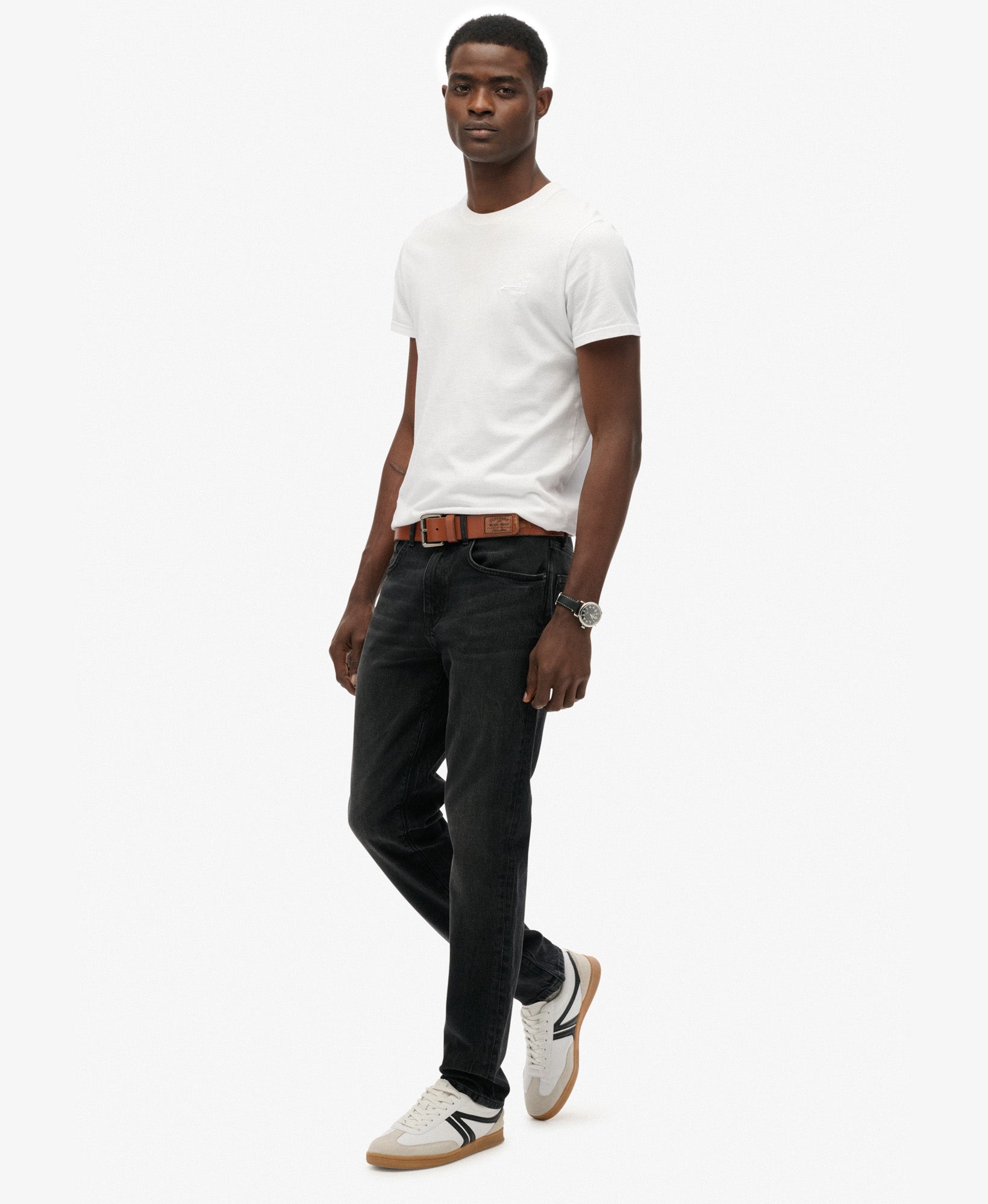 Vintage Slim Straight Jeans | Worn Black 32