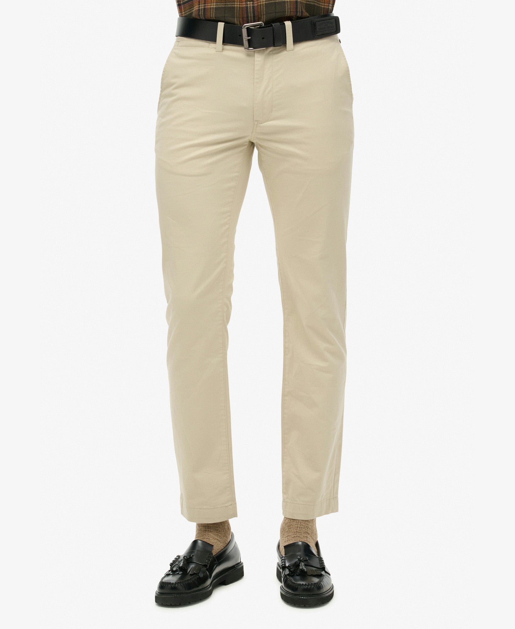 Slim Tapered Stretch Chino | Pelican Beige