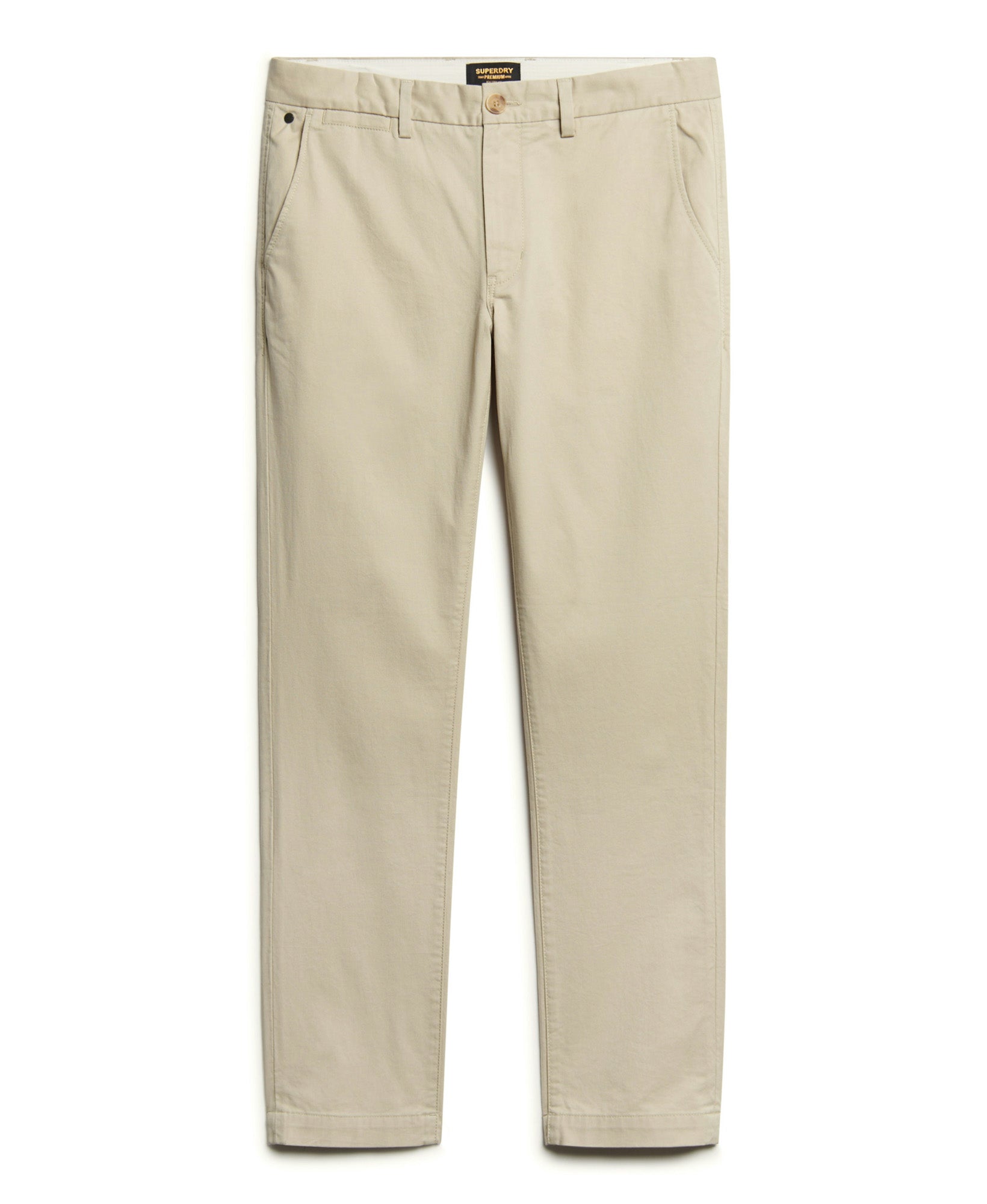 Slim Tapered Stretch Chino | Pelican Beige