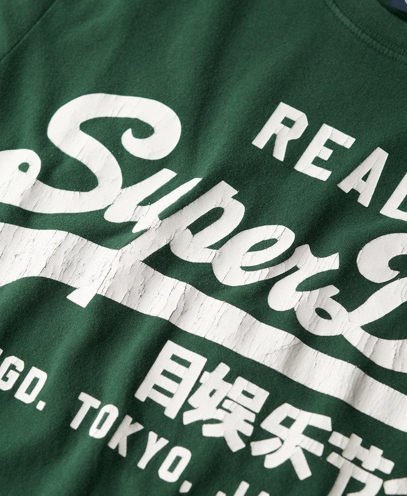 Classic Vintage Logo Graphic Tee | Enamel Green