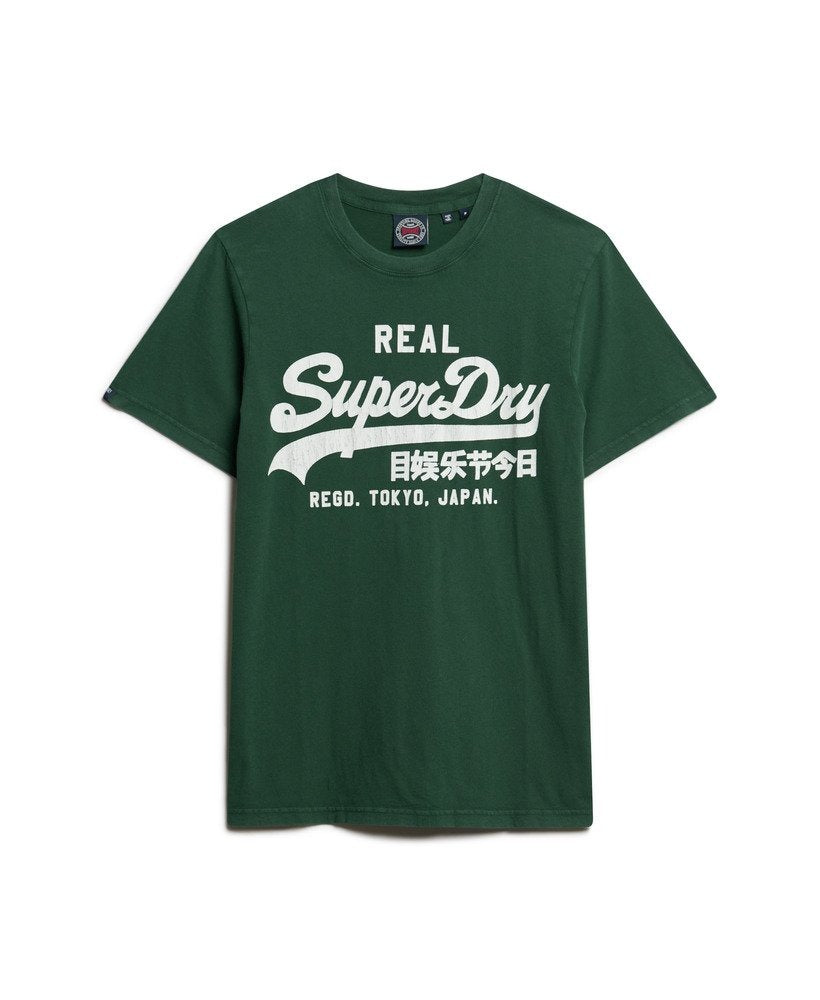 Classic Vintage Logo Graphic Tee | Enamel Green