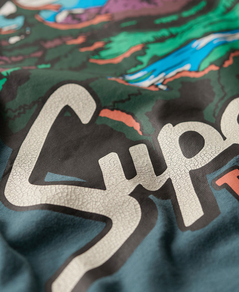 Travel Postcard Graphic Tee | Stargazer Blue