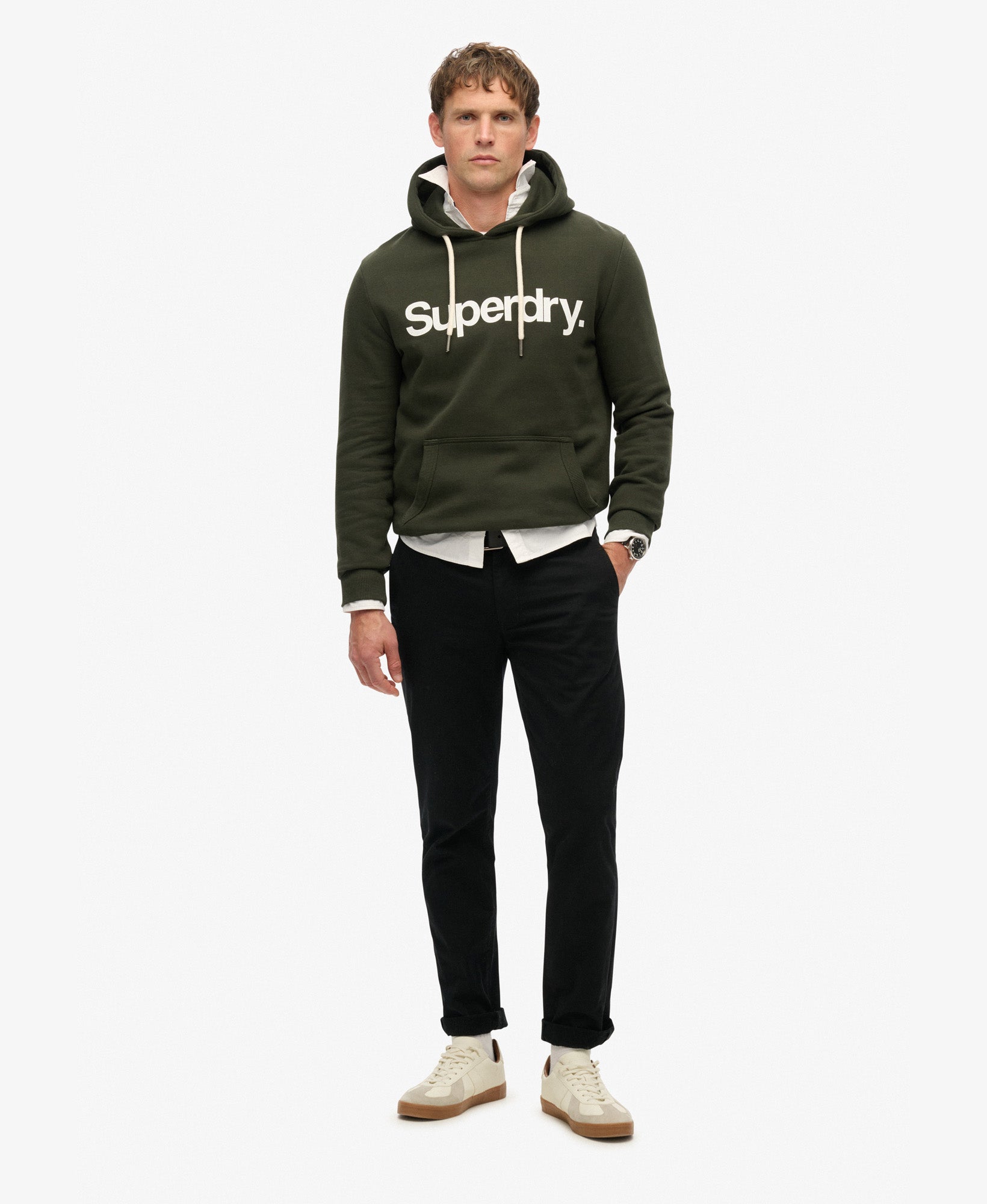 Core Logo Hoodie | Surplus Goods Olive Green