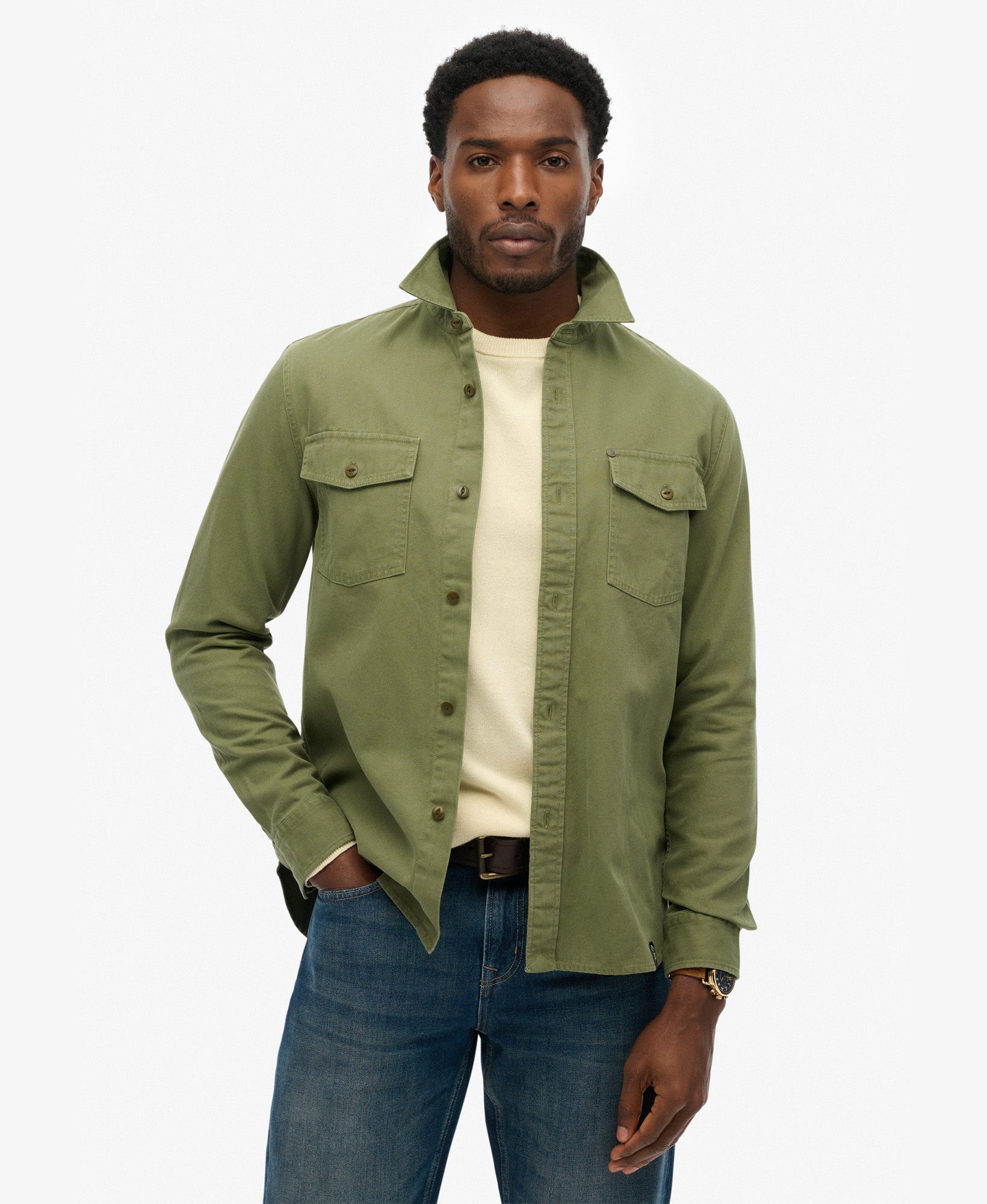 Merchant Frontier Shirt | Olive Khaki