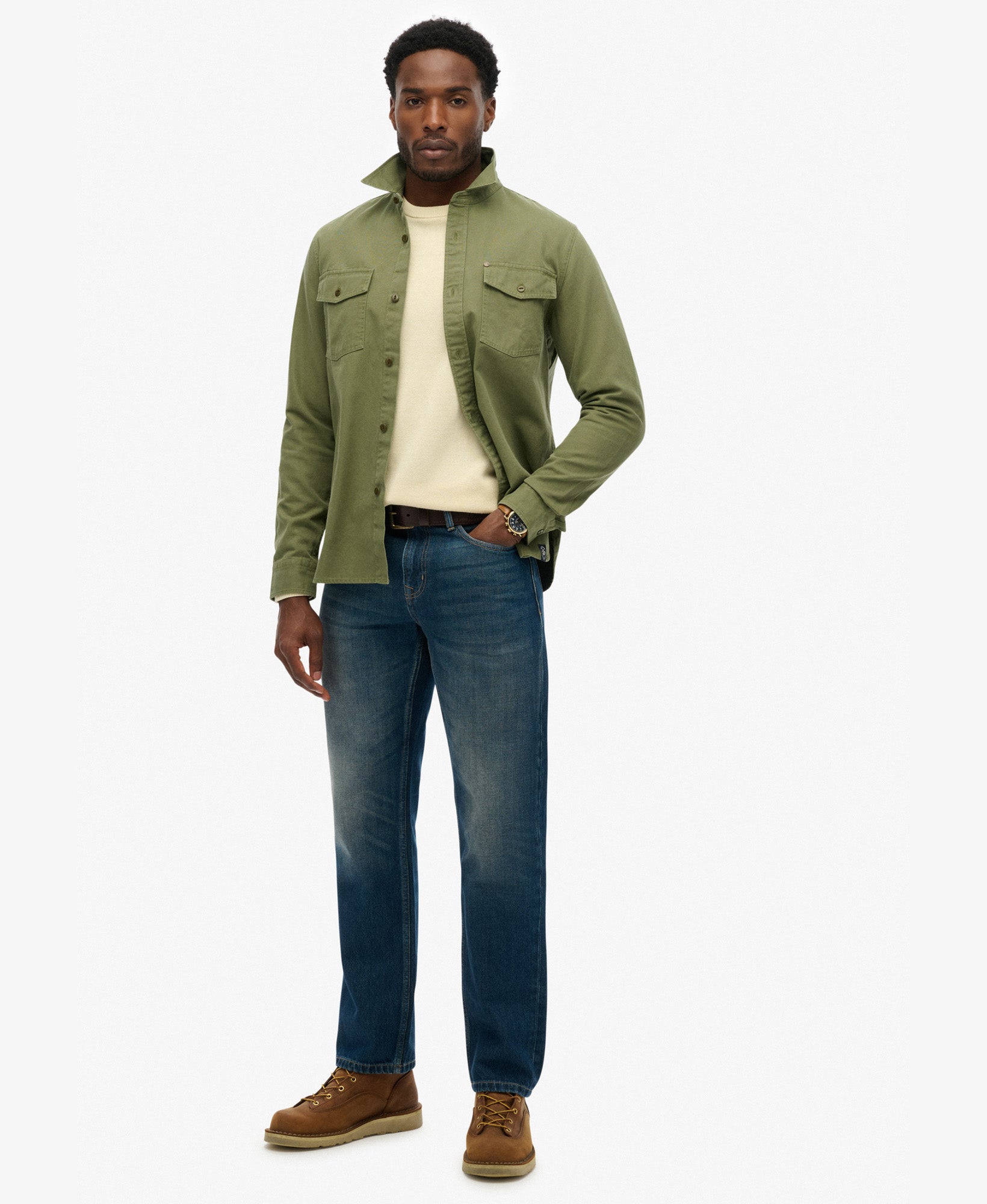 Merchant Frontier Shirt | Olive Khaki